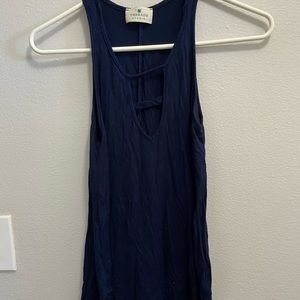 Super soft tank top with cut out